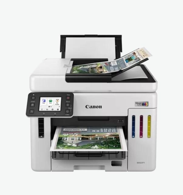 Multifunctional inkjet color CISS Canon Maxify GX7140, ( Print,Copy,Scan, Fax, Cloud), dimensiune A4 , duplex printare, ADF, viteza 24ppm alb-negru, 15.5 ppm color, rezolutie 600X1200 dpi, alimentare hartie250+250+100 coli, Scannet CIS, rezolutie - Img 4