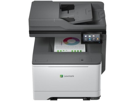 Multifunctional laser color Lexmark CX532adwe, A4, Imprimare/Scanare/Copiere/fax analog, Grup de lucru mediu, Ecran tactil color Lexmark e-Task de 4,3 inchi (10,9 cm), 200-Sheet Output Bin, Unitate duplex integrată, Single sheet multipurpose feeder,