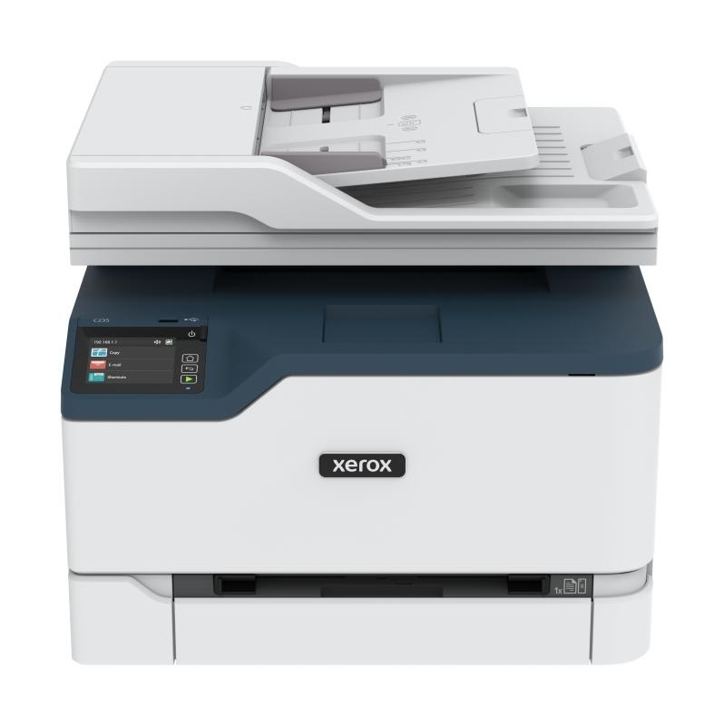 Multifunctional laser color Xerox C235V_DNI, Print/Copy/Scan/Fax, Dimensiune A4, Viteza: 22 ppm, Rezolutie Imprimare 600 x 600 dpi, calitate culoare de 4800,Copiere 600 x 600 dpi, Procesor 1 GHz Dual Core, Memorie 256 MB, Limbaje imprimate PCL® 5/6, - Img 2