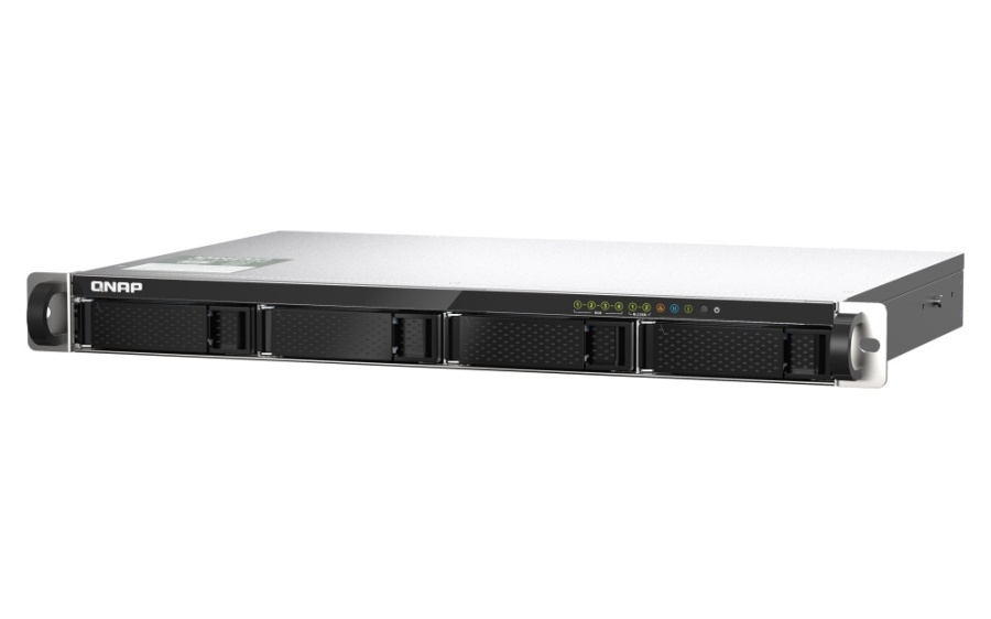 NAS QNAP 435XeU 4-Bay, CPU Marvell 64-bit Octeon TX2 CN9130 / CN9131 quad-core 2.2 GHz, RAM 4GB DDR4 SODIMM (1 slot, max. 32GB), HDD 4 x 2.5"/3.5" SATA 6Gbps + 2 x M.2 2280 NVMe PCIe Gen3 SSD slots (neincluse), LAN: 2 x 2.5GbE 2 x 10GbE SFP+, USB3.2 - Img 2