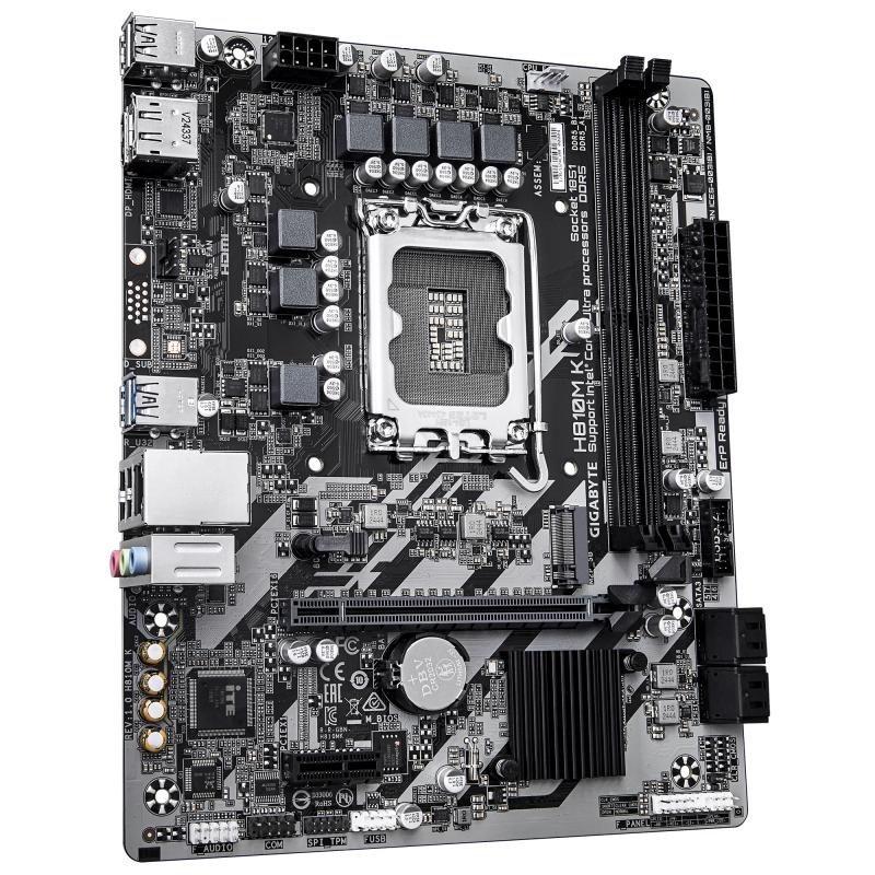 Placa de Baza GIGABYTE H810M K LGA1851, 2x DDR5, 1x DP 1x HDMI, 1x PCIE 4.0 x16 1x PCIE 3.0 x1, 1x M.2, 4x SATA 6GB/s, mATX - Img 4