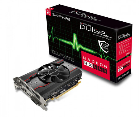 Placa video Sapphire AMD Radeon RX 550 PULSE, 2GB DDR5, 128bit