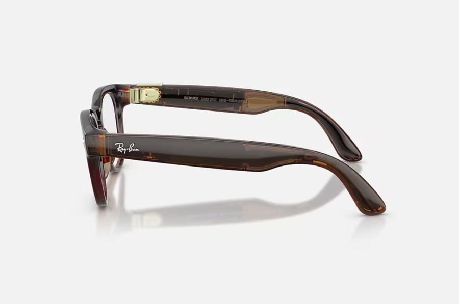 RAY-BAN META SCRIBER OPTICS GEN 2 Shiny Transparent Umber/ Demo Lens - Img 3