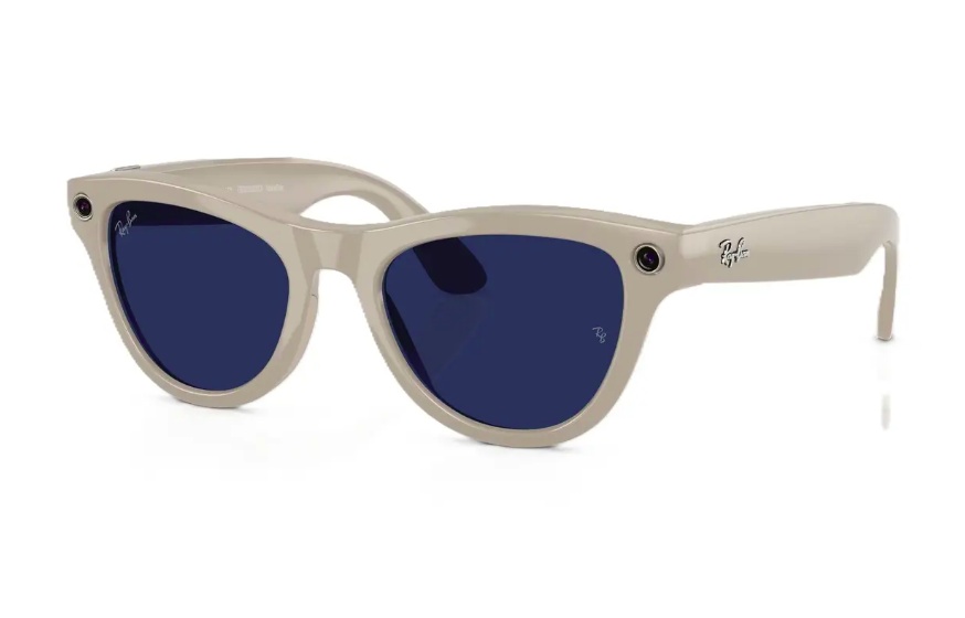 Ray-Ban Meta Skyler Gen 1 High Bridge FIT Shiny Chalky Gray Clear/Sapphire Transitions 52-20 - Img 5