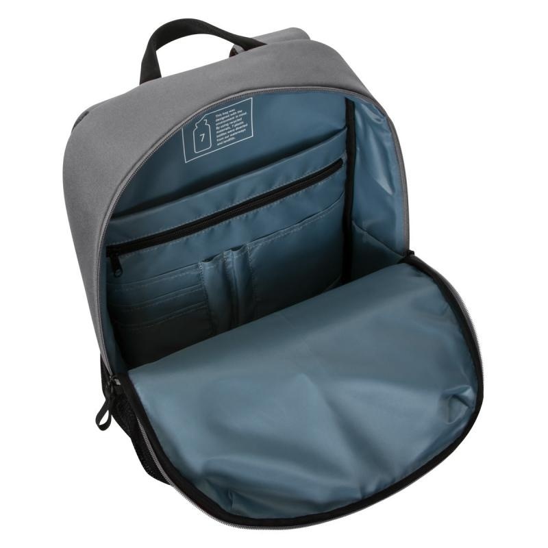 Rucsac laptop Targus 16" Sagano EcoSmart, pentru laptopuri de 16" sau mai mici, capacitate 20 de litri, material RPET 500, dimensiun: 30 x 14 x 50 cm, greutate 0.48 kg, negru/gri - Img 7