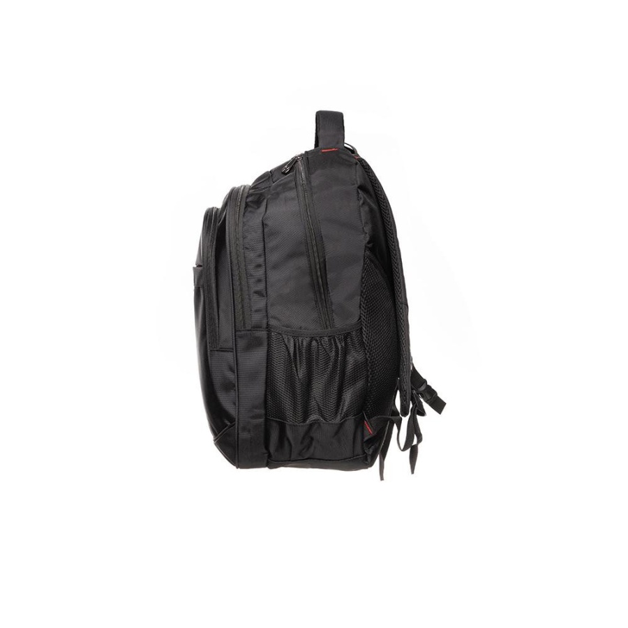 Rucsac Spacer Chicago pentru notebook de max. 17″, 3 compartimente, buzunar frontal, buzunar lateral x 2,2 manere, waterproof, poliester, negru - Img 3