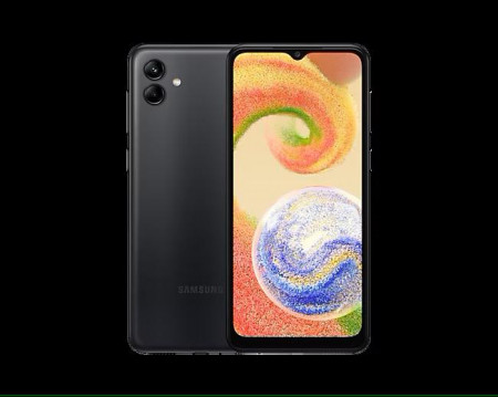 Samsung A04 A045F 6.5" 4GB 64GB DualSIM Black (non EU spec, 2pin EU adapter, CE mark, ENG&ROM in language pack)