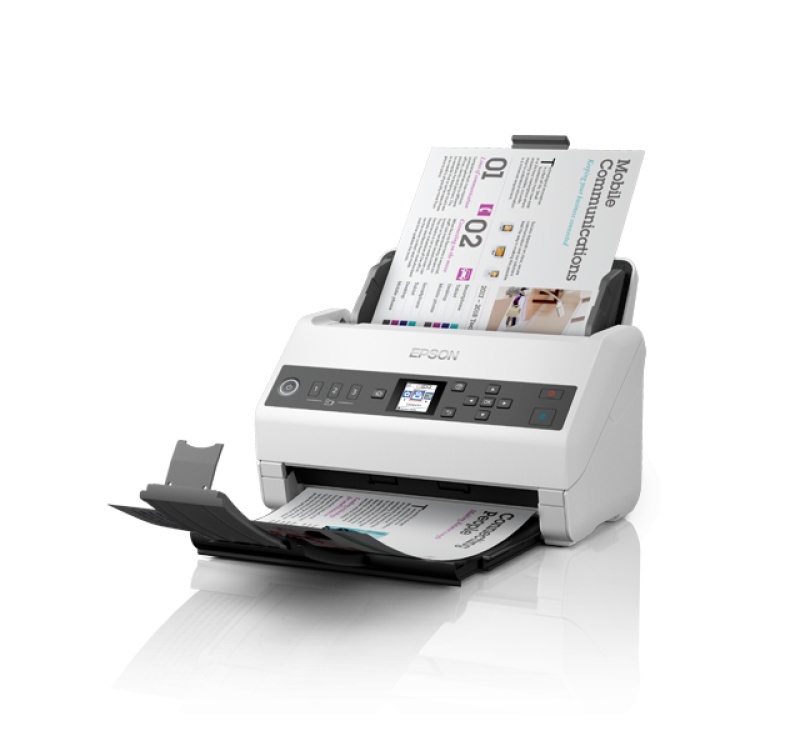 Scanner Epson DS-730N, dimensiune A4, tip sheetfed, viteza scanare: 40 ppm alb-negru si color, rezolutie optica 1200dpi, ADF Single Pass 100 pagini, duplex, Scan to Email, Scan to FTP, Scan to Web folders, Scan to Network folders, software: Epson Device - Img 4