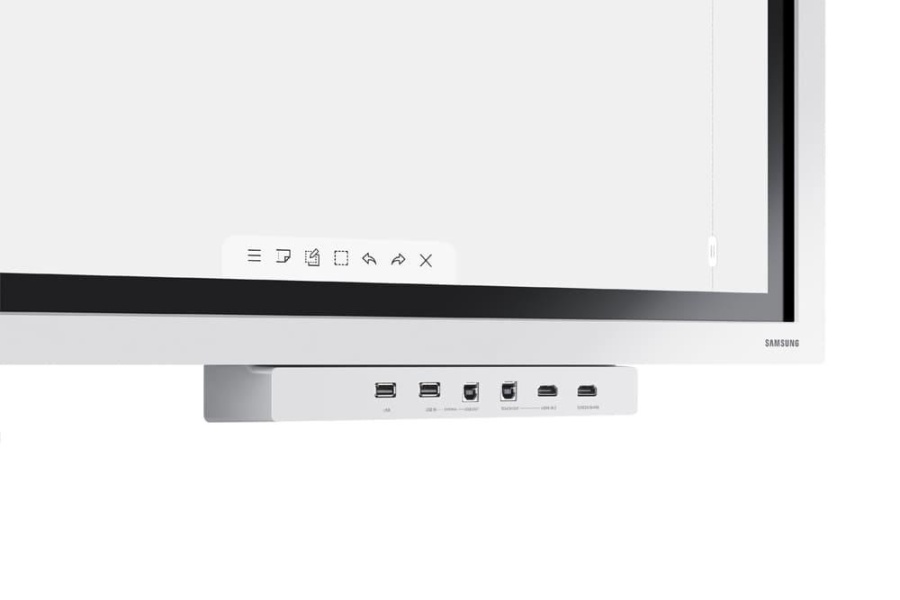 Tray conectivitate pentru display interactiv SAMSUNG Flip 2 55"/65"; HDMI Out, Conectivitate NFC pentru proiectarea telefonului pe display; aduce mufele din spate in fata pentru convenienta. - Img 3