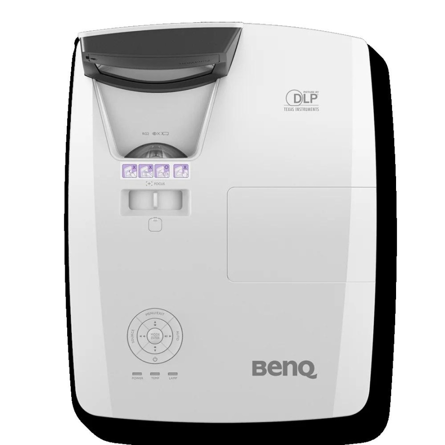 Videoproiector BenQ MH856UST+, FHD 1920* 1080, up to WUXGA 1920*1200, 16:9, 10.000:1, lampa 5.000 ore/ 12.000 ore ecomode, 2* D-sub, Composite Video in (RCA), 2* HDMI, LAN (RJ45), USB Type A, USB Type B service, USB Type Mini B-1(PointWrite), RS232 in - Img 3