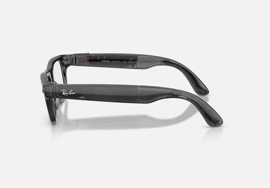 23 Ray-Ban Meta Blayzer Optics Gen 2 AI Glasses Shiny Transparent Black/Demo RW7001 8526 54 - Img 3