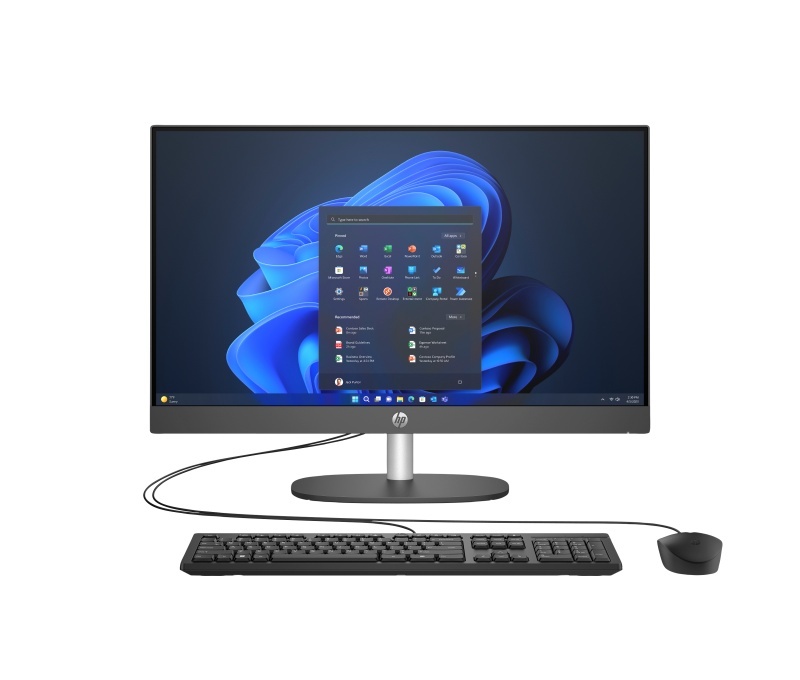 All-in-One HP ProOne 240 G10 23.8 inch Non-Touch IPS FHD (1920x1080) Anti-Glare LED UWVA 250 nits, Intel Core Ultra 7 155U 12-Core (2.1GHz, up to 4.8GHz, 12MB), video Integrat Intel Iris Xe Graphics, RAM 16GB DDR5 5600MHz (1x16GB), SSD 512GB M.2 2280 - Img 2