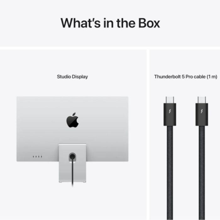Apple Studio Display - 27" Retina 5K - Nano-Texture Glass with VESA Mount Adapter (Stand not included) - Img 3