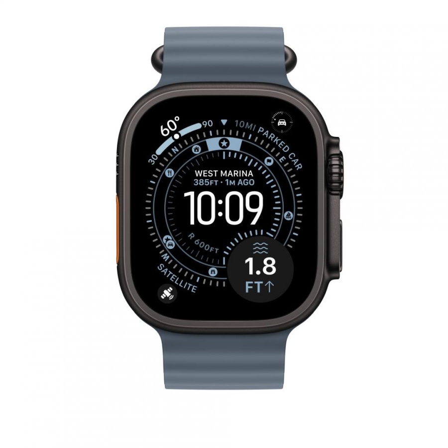 Apple Watch 49mm Anchor Blue Ocean Band Extension - Black Titanium Finish - Img 2