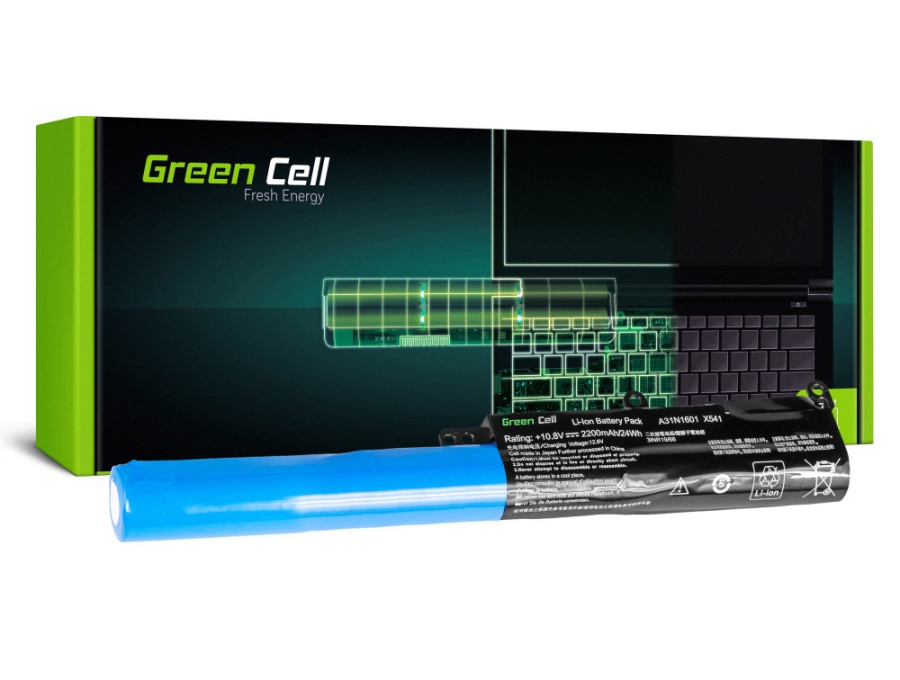 Baterie compatibila Green Cell pentru laptop Asus VivoBook F541NA F541SA K541SC K541NC K541SA K541UJ R541NA R541NC R541SA R541SC R541UA R541UV R541UJ X541NA X541SA X541SC X541UJ X541UV, model Asus A31N1601 - Img 3