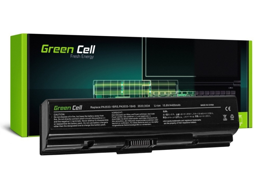 Baterie compatibila Green Cell pentru laptop Toshiba Equium A200 A210 A300, Satellite A200 A205 A210 A300 A500 A505 L200 L300 L450 L550 L555 M200 M200, model Toshiba PA3533U-1BRS PA3434-1BRS PA3535U-1BRS PA3628U-1BRS PA3727U-1BRS PABAS098 PABAS174 - Img 2