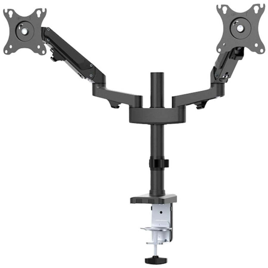 Brat de birou pentru monitor Neomounts, poate sustine 2 monitoare cu diagonala display 17-27", suporta pana la 14kg per monitor, full motion, +45°, -45° inclinatie, +90°, -90° swivel, +180°, -180° rotatie, VESA min 75x75, VESA max 100x100, reglabil pe - Img 2