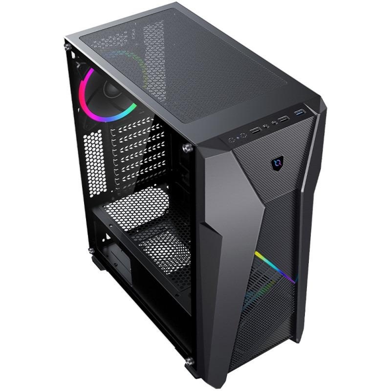 Carcasa Aqirys Canopus Midi Tower, fara sursa, black - Img 3