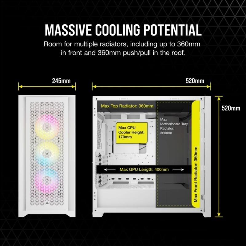 Carcasa Corsair iCUE 5000D RGB Airflow Mid Tower ALB - Img 9