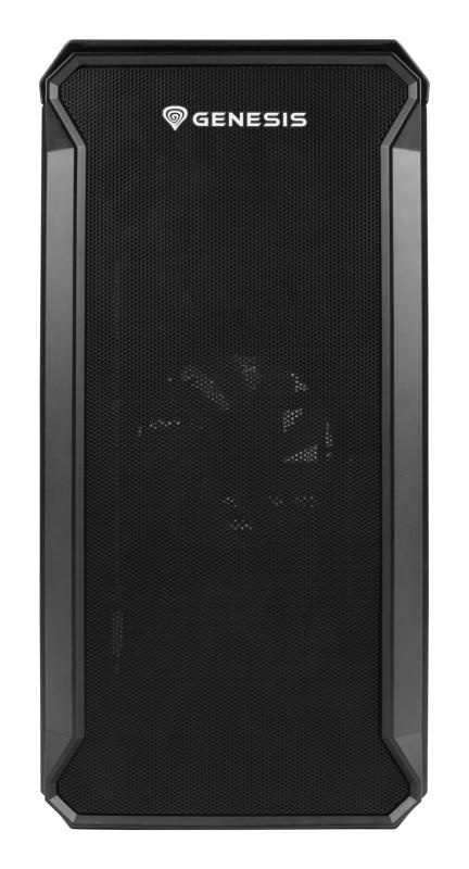 Carcasa GENESIS IRID 503 V2 Mini Tower NEGRU, Tempered Glass, Sloturi Expansiune 4, Drive Bays: 2x3.5" 3x2.5", Ventilatoare Suportate: 6 (spate: 1x120mm, fata: 3x120mm sau 2x140mm, sus: 2x120mm sau 2x140mm), Ventilatoare Incluse: 2 (2x120mm), Format - Img 2