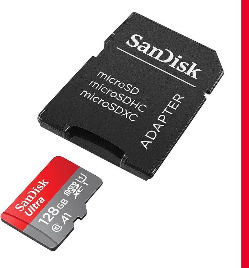 Card de Memorie MicroSDXC SanDisk Ultra, 128GB, Clasa 10, R/W speed: up to 100MB/s/, 90MB/s, include adaptor SD (pentru telefon) - Img 3