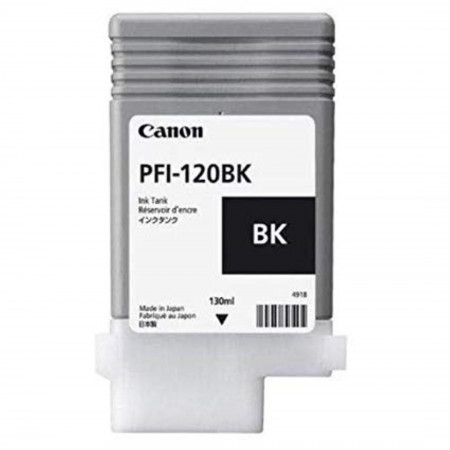 Cartus cerneala Canon PFI-120BK, black, capacitate 130ml, pentru Canon TM 200/205/300/305.