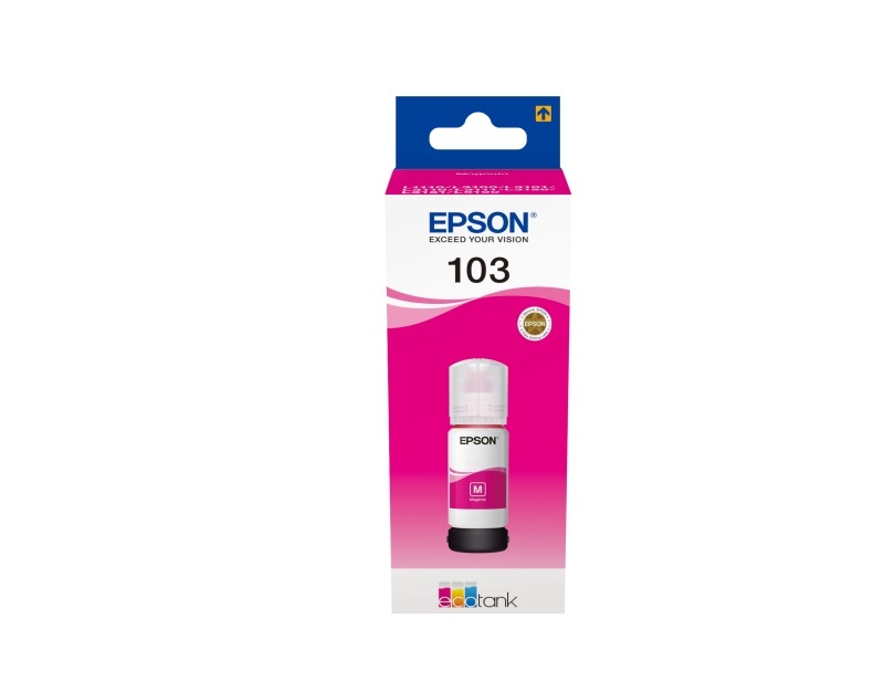 Cartus cerneala Epson 103 ECOTANK , magenta, capacitate 70ml, pentru L1110, L1110 CIS, L1110 MEAF, L3100 CIS, L3101 CIS, L3110, L3110 CIS, L3110 MEAF, L3111. - Img 2