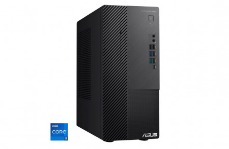 Desktop Business ASUS ExpertCenter D7, D700MCES-711700008, Size: 15L, Intel Core i7-11700 Processor 2.5GHz (16M Cache, up to 4.9 GHz, 8 cores), 16GB DDR4 U-DIMM, 512GB M.2 NVMe PCIe 3.0 SSD, Front I/O Port: 1x Headphone, 1x 3.5mm combo audio jack, 2x