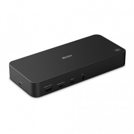 Docking station Lindy, interfete: USB Type C la 3x USB Type A, 2x USB Type C