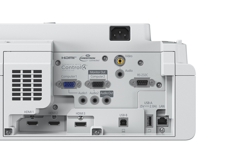EPSON Proiector Laser EB-760W, Tehnologie 3LCD, Display LCD 0.59", 4100 Lumeni, Rezolutie: WXGA HD ready, Rata aspect: 16:10, Contrast: 2.500.000 : 1, Sursa lumina: Laser, Durata de viata sursa lumina: 20.000h, 30.000h mod ECO, Refresh rate: 100 Hz - 120 - Img 2