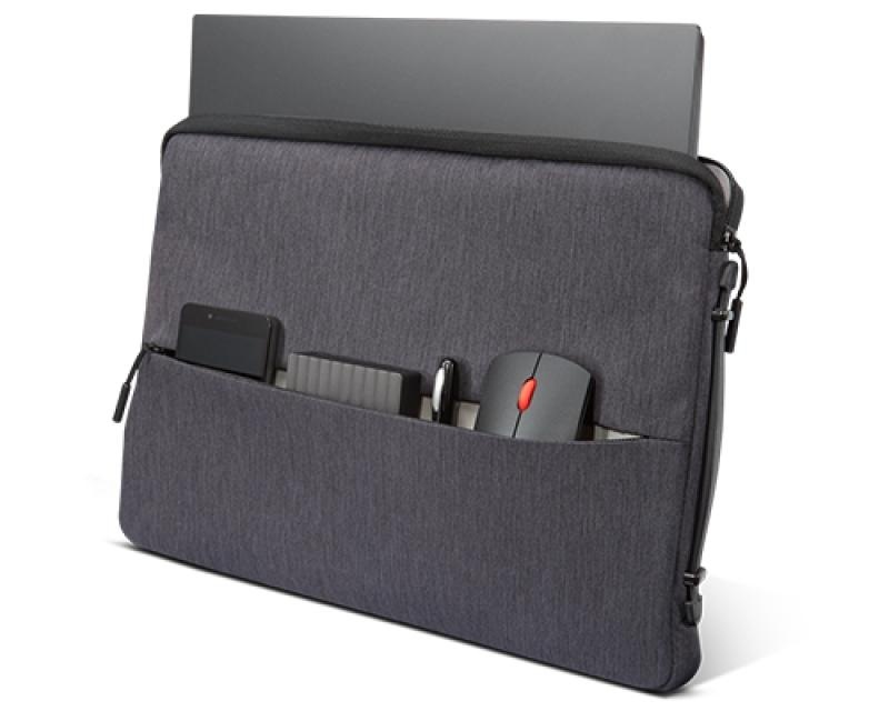 Husa laptop Lenovo Urban 15.6", Negru, Functii: Rezistent la apa, Interior captusit, Numar compartimente interioare: 1, Tip inchidere: Fermoar, Material: Poliester, Dimendiuni (Lungime x Inaltime x Adancime): 395mm x 28mm x 270mm, Greutate: 288g - Img 10