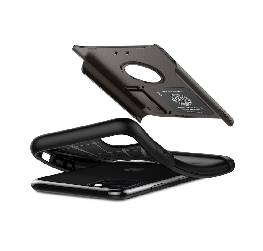 Husa protectie socuri Spigen Slim Armor GUNMETAL pentru Apple Iphone 11 PRO , Gri - Img 4