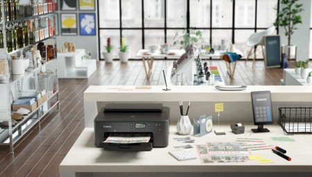 Imprimanta inkjet color Canon TS705, dimensiune A4, duplex, viteza de imprimare 15 ipm monocrom, 10 ipm color, rezolutie printare : 4800 x 1200 dpi, alimentare hartie 250+100 coli, interfata USB Hi-Speed, Ethernet, Wi-Fi IEEE802.11 b/g/n/a, Canon PRINT