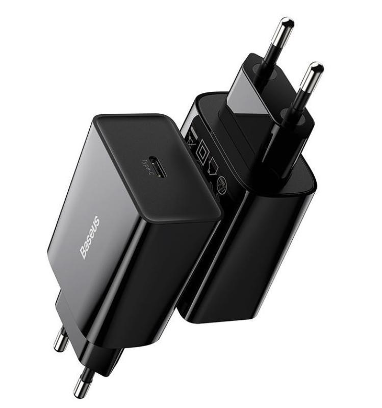 INCARCATOR retea Baseus Speed Mini, Quick Charge 20W, 1 x USB Type-C 5V/3A max, negru - Img 11