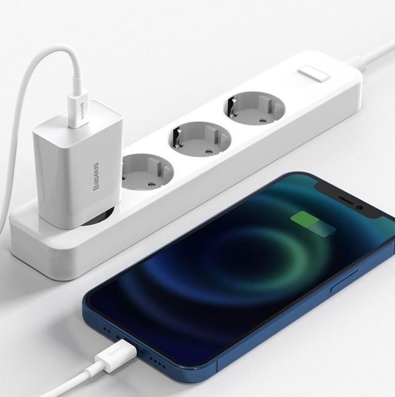 Incarcator retea Baseus Speed Mini, Quick Charge 20W, 1 x USB Type-C 5V/3.0A, alb - Img 5
