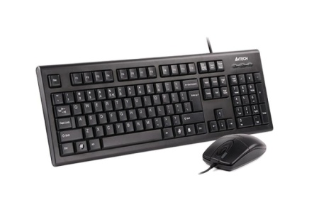 Kit tastatura + mouse A4tech KR-8520D, cu fir, negru - Img 4