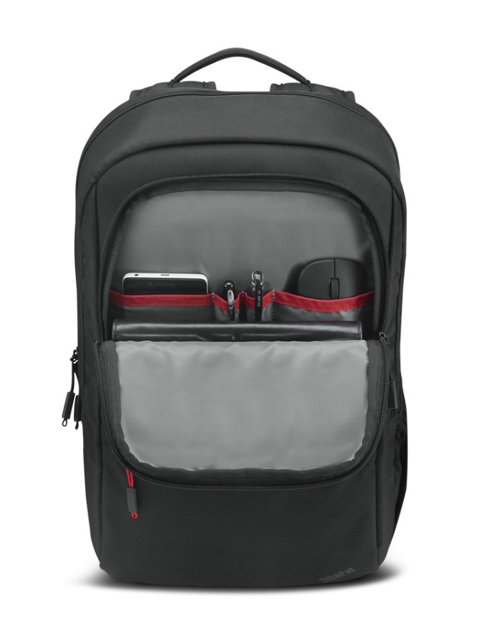 Lenovo ThinkPad Essential 16-inch Backpack (Eco), Two main compartments, including a dedicated padded PC pocket, designed to fit Lenovo ThinkPad laptops up to 16 inches, Two additional front zip pockets for quick accessory access, One mesh side water - Img 7