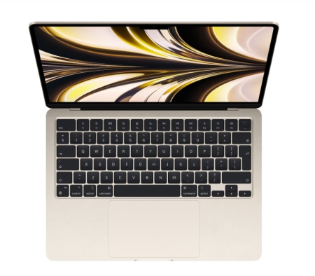 MacBook Air 13.6&quot; Retina/Apple M2 (CPU 8-core, GPU 8-core, Neural Engine 16-core)/16GB/256GB - Starlight - INT KB (2024) - Img 2