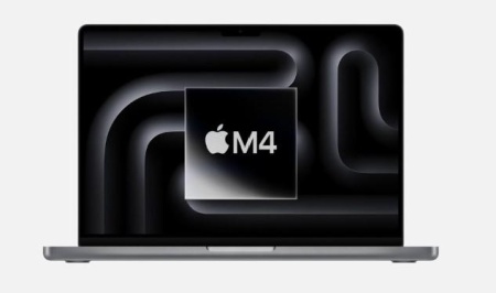 MacBook Pro 14.2"/Apple M4 (CPU 10-core, GPU 10-core, Neural Engine 16- core)/16GB/512GB - Space Gray - US KB (US power supply with included US- to-EU adapter)