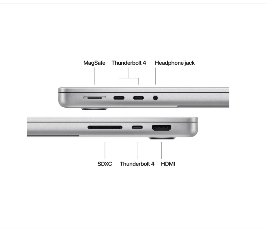 MacBook Pro 14.2"/Apple M4 (CPU 10-core, GPU 10-core, Neural Engine16-core)/24GB/512GB - Silver - INT KB ( Cto from MW2W3RO/A) - Img 4