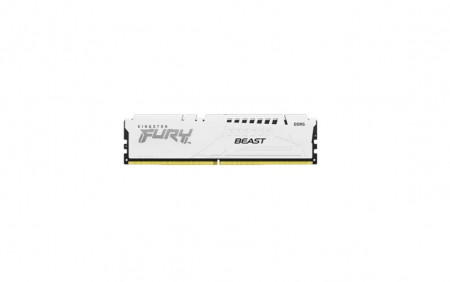 Memorie RAM Kingston, DIMM, DDR5, 16GB, 6000MHz, CL32, 1.35V, FURY Beast White