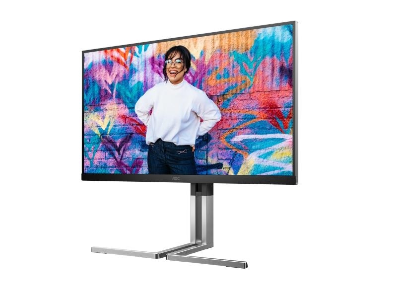 "Monitor AOC 27"" Q27U3CV, Diagonal (inch): 27, Diagonal (cm): 69, Aspect ratio: 16:9, Panel: QD-IPS, Resolution: 2560x1440, Refresh Rate: 75Hz, Response time GtG: 4ms, Brightness (max): 420 cd/m², Contrast (static) : 1000:1, Contrast (dynamic): 50M:1, - Img 5