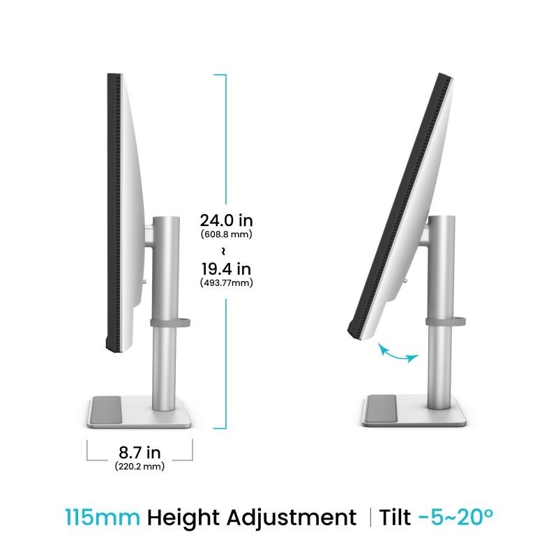 Monitor Benq 31.5" MA320U, Diagonal (inch): 31.5, Diagonal (cm): 80, Aspect ratio: 16:9, Panel: IPS, Resolution: 3840x2160, Refresh Rate: 60Hz, Response time GtG: 5ms, Brightness (max): 550 cd/m², Contrast (static) : 1300:1, Viewing angle: 178/178, Color - Img 6