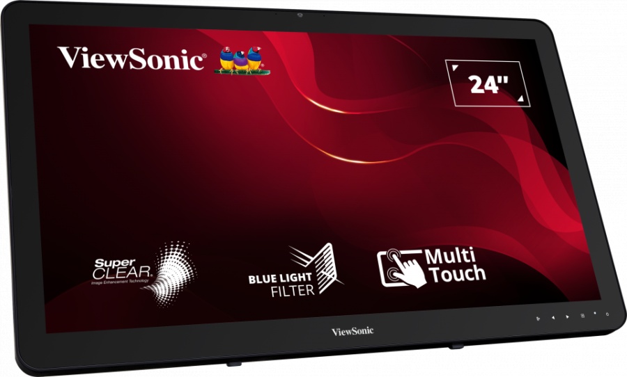 Monitor Consumer ViewSonic TD2430, 24", 1920 x 1080 pixeli, Touchscreen, Black, 3 ani Garantie - Img 2