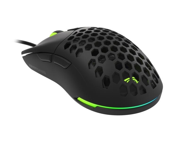 Mouse gaming cu fir Genesis Krypton 750, senzor optic Pixart PAW3333, interfata USB, rezolutie maxima 8000 DPI, numar butoane programabile 6, iluminare RGB, switch mecanic Huano, alb - Img 8