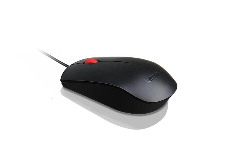 Mouse Lenovo Optical Wheel Mouse, 1600 DPI, Wired, Black - Img 7