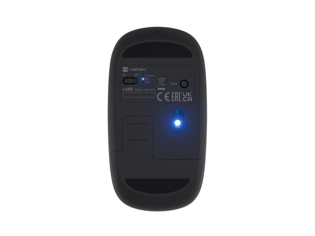 Mouse wireless Natec Lark, rezolutie 400DPI, 3 butoane, baterii 1x AA, negru - Img 4