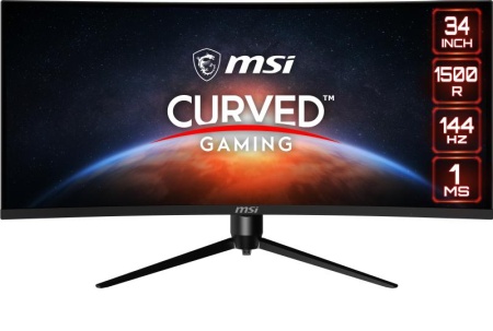 MS-3DB6,MSI,ID1/Black-Black,34,Anti-Glare,Non-touch,VA,WQHD,LED,Curve 1500R,144Hz,1ms,21:9,EU,36M,+RGB/MAG34,