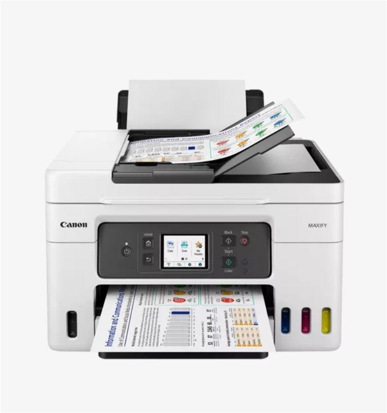 Multifunctional inkjet color Canon Maxify GX4040, ( Print, Copy,Scan,Fax, Cloud), dimensiune A4 , duplex printare si scanare, ADF 35 coli, viteza 18 Ipm alb-negru, 13 Ipm color, rezolutie 600X1200 dpi, alimentare hartie 250 +100 coli, Scanner CIS, - Img 3