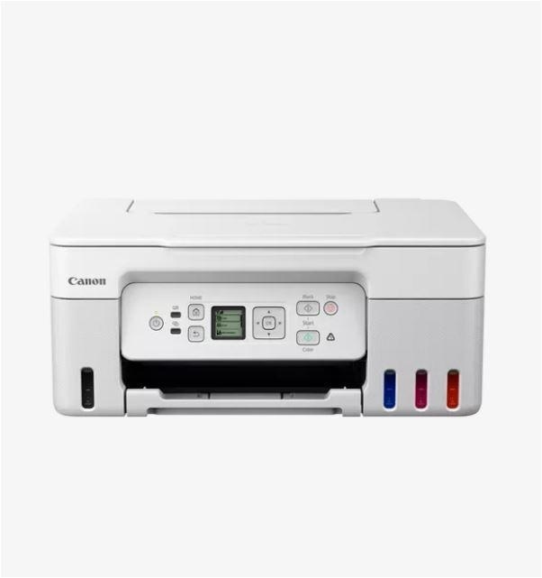 "Multifunctional inkjet color CISS Canon PIXMA G3470 White, dimensiune A4(Printare, Copiere, Scanare), viteza imprimare 11ipm alb-negru, 6ipm color,rezolutie printare 4800x1200 dpi, imprimare fara margini, alimentarehartie 100 coli, scanner CIS rezolutie - Img 3